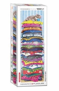 Eurographics 6010-5631 - Katzenprinzessin auf der Erbse, Panorama Puzzle - 1000 Teile