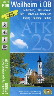 Cover ATK25-P09 Weilheim i.OB (Amtliche Topographische Karte 1:25000)