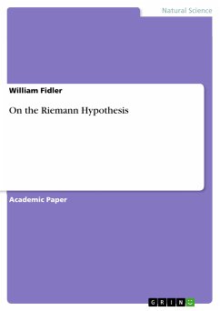 On the Riemann Hypothesis (eBook, PDF)