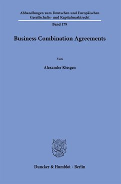 Business Combination Agreements. - Kiesgen, Alexander