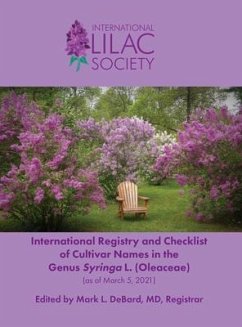 International Registry and Checklist of Cultivar Names in the Genus Syringa L. (Oleaceae)