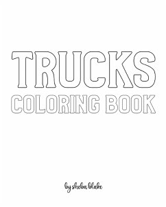 Trucks Coloring Book for Children - Create Your Own Doodle Cover (8x10 Softcover Personalized Coloring Book / Activity Book) - Blake, Sheba