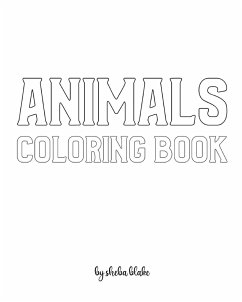 Animals with Scissor Skills Coloring Book for Children - Create Your Own Doodle Cover (8x10 Softcover Personalized Coloring Book / Activity Book) - Blake, Sheba