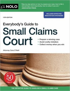 Everybody's Guide to Small Claims Court - O'Neill, Cara