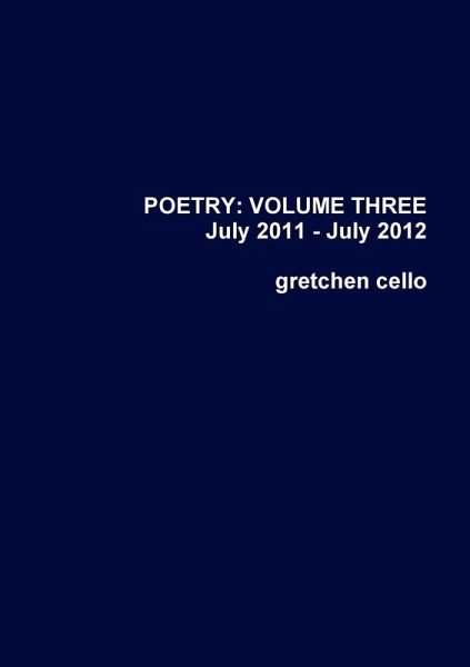 Poetry Volume Three Poetry Volume Three