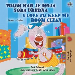 Cover I Love to Keep My Room Clean (Serbian English Bilingual Children's Book - Latin alphabet)