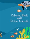Coloring book with ocean animals