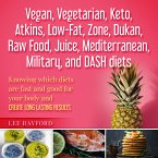 Vegan, Vegetarian, Keto, Atkins, Low-Fat, Zone, Dukan, Raw Food, Juice, Mediterranean, Military ,and DASH diets. (eBook, ePUB)