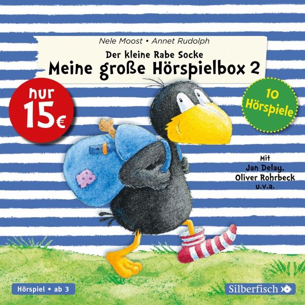 Der kleine Rabe Socke - Meine große Hörspielbox 2, 3 Audio-CDs von Nele  Moost - Hörbücher portofrei bei bücher.de