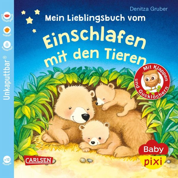 Baby Pixi (unkaputtbar) 96: Mein Lieblingsbuch vom Einschlafen mit den  Tieren von Denitza Gruber portofrei bei bücher.de bestellen