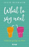 What to say next (eBook, ePUB)