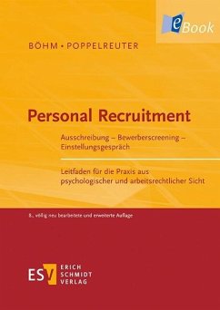 Personal Recruitment (eBook, PDF) - Böhm, Wolfgang; Poppelreuter, Stefan
