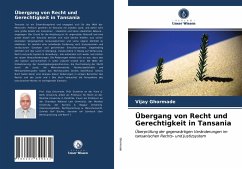 Cover Übergang von Recht und Gerechtigkeit in Tansania