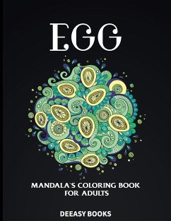 Egg Mandala´s Coloring Book for Adults - Books, Deeasy