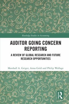 Cover Auditor Going Concern Reporting (eBook, ePUB)