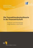 Die Transaktionskostentheorie in der Finanzwirtschaft (eBook, PDF)