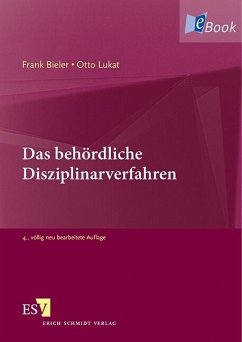 Das behördliche Disziplinarverfahren (eBook, PDF) - Bieler, Frank; Lukat, Otto