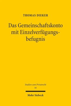 Cover Das Gemeinschaftskonto mit Einzelverfügungsbefugnis (eBook, PDF)