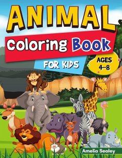 Easy and Fun Animal Designs Coloring Book for Kids - Sealey, Amelia