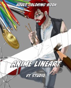 Anime Lineart Adult Coloring Book - Thibdeau, Victoria