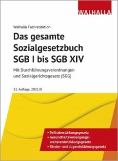 Das gesamte Sozialgesetzbuch SGB I bis SGB XIV - Walhalla Fachredaktion