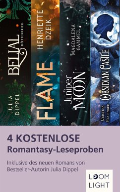 4 kostenlose Romantasy-Leseproben (eBook, ePUB) - Dippel, Julia; Haslinger, Cristina; Gammel, Magdalena; Dzeik, Henriette