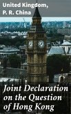 Joint Declaration on the Question of Hong Kong (eBook, ePUB)