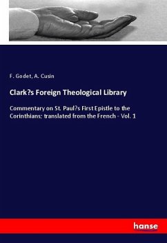 Clark¿s Foreign Theological Library - Godet, F.;Cusin, A.