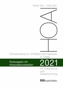 HOAI 2021 - Textausgabe mit Interpolationstabellen - E-Book (PDF) (eBook, PDF) - Eich, Anke; Eich, Rainer
