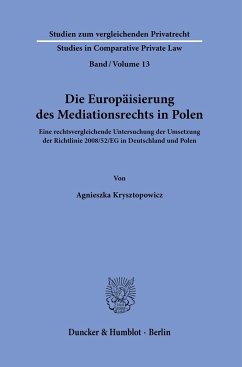Die Europäisierung des Mediationsrechts in Polen. - Krysztopowicz, Agnieszka