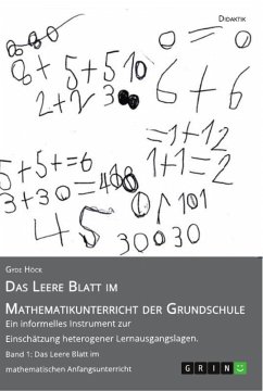 Das Leere Blatt im Mathematikunterricht der Grundschule