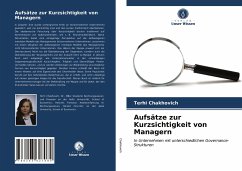 Cover Aufsätze zur Kurzsichtigkeit von Managern