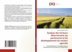 Analyse des facteurs déterminants du partenariat et du développement du secteur agricole - KASONGO NGUBA, Joseph