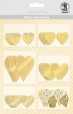 URSUS 36 Papier-Accessoires "Herzen", gold URSUS 36 Papier-Accessoires "Herzen", gold