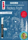 Vorlagenmappe Fensterdeko mit dem Kreidemarker - Frohes Fest! inkl. Original Kreidemarker von Kreul