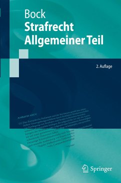 Strafrecht Allgemeiner Teil - Bock, Dennis