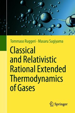 Classical and Relativistic Rational Extended Thermodynamics of Gases (eBook, PDF) - Ruggeri, Tommaso; Sugiyama, Masaru