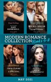 Modern Romance May 2021 Books 5-8: Her Impossible Baby Bombshell / His Billion-Dollar Takeover Temptation / From Exposé to Expecting / Queen by Royal Appointment (eBook, ePUB)