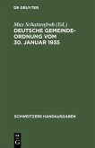 Deutsche Gemeindeordnung vom 30. Januar 1935 (eBook, PDF)