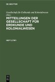 Mitteilungen der Gesellschaft für Erdkunde und Kolonialwesen. Heft 2/1911 (eBook, PDF)