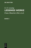 G. E. Lessing: Lessings Werke. Band 3 (eBook, PDF)