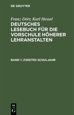Cover Zweites Schuljahr (eBook, PDF)