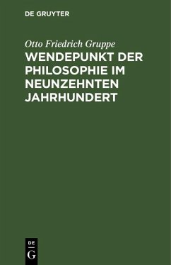 Cover Wendepunkt der Philosophie im neunzehnten Jahrhundert (eBook, PDF)