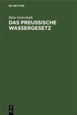 Das preussische Wassergesetz (eBook, PDF)