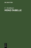 Münz-Tabelle (eBook, PDF)
