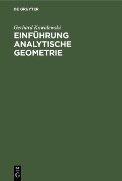 Cover Einführung Analytische Geometrie (eBook, PDF)