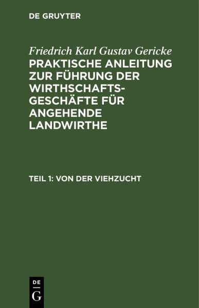 Von der Viehzucht (eBook, PDF) Von der Viehzucht (eBook, PDF)