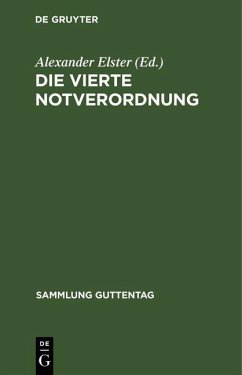 Die vierte Notverordnung (eBook, PDF)