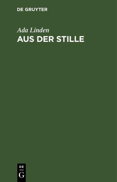 Aus der Stille (eBook, PDF) Aus der Stille (eBook, PDF)
