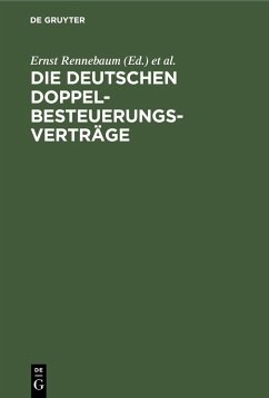 Die deutschen Doppelbesteuerungsverträge (eBook, PDF)